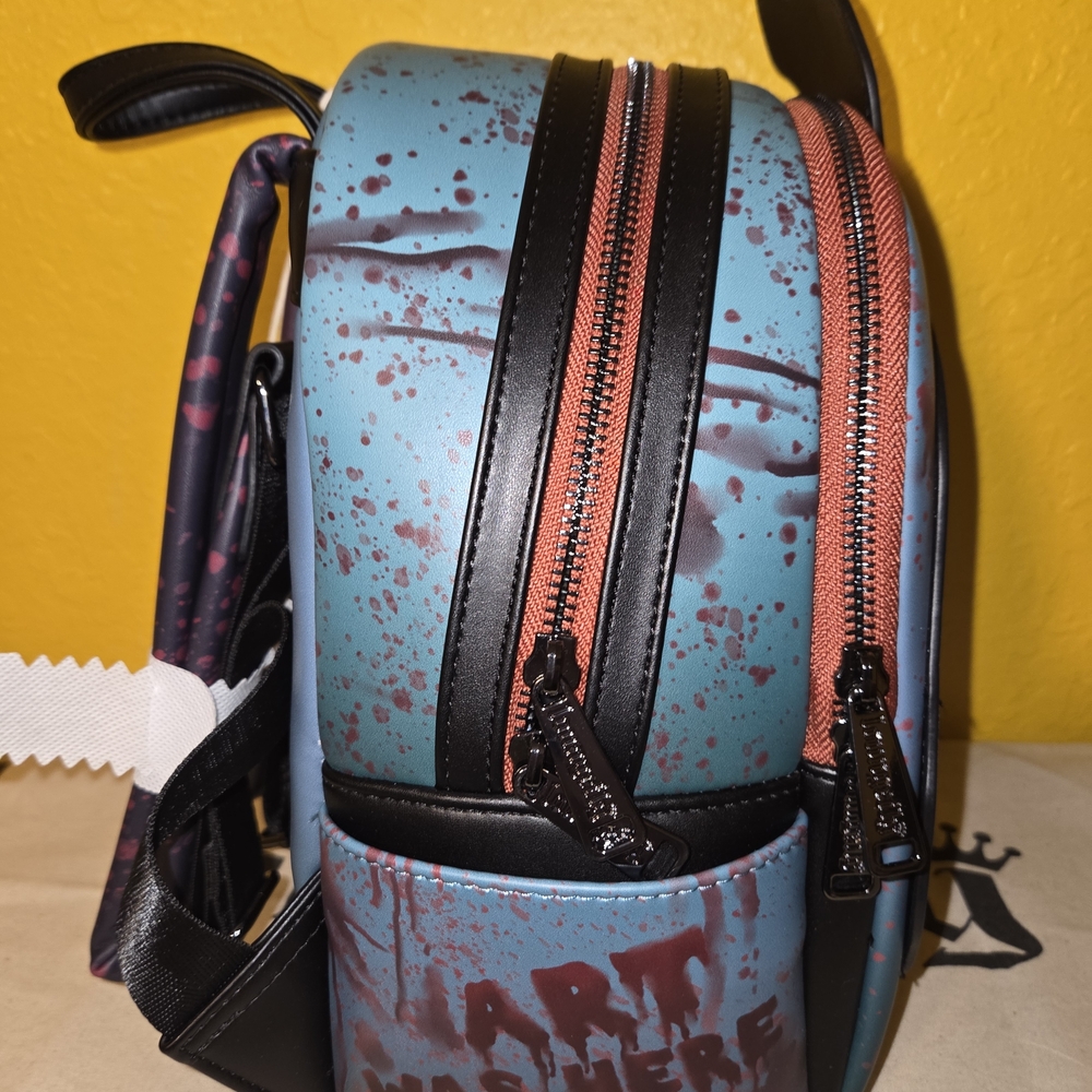 Loungefly Terrifier Art The Clown Blood Splatter Mini Backpack - Picture 4 of 7